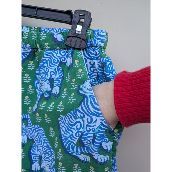 Printfresh Tiger Queen Jade Pajama Pants Capri Size Small - Picture 4 of 5